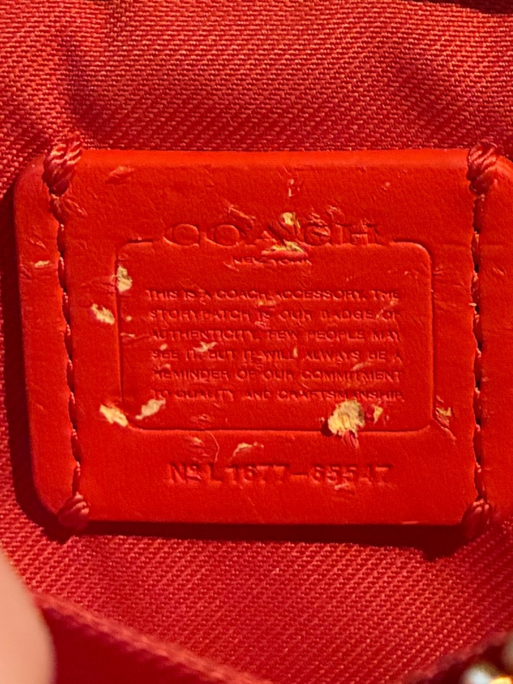 Coach | Small Cross Body Purse | Orange - Picture 7 of 11